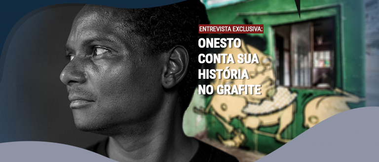 Onesto conta sua história no grafite